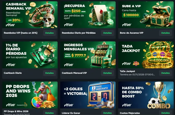 Catálogo de promociones